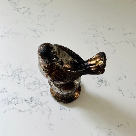 Ceramic metallic color brown color decorative bird - Picture 9 of 11
